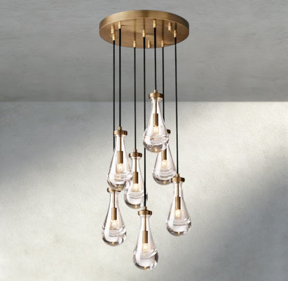 18" / Brass Rain Round Chandelier 18", 36", 47", 60"