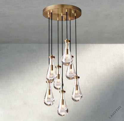 18" / Brass Rain Round Chandelier 18", 36", 47", 60"