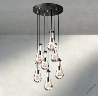 18" / Bronze Rain Round Chandelier 18", 36", 47", 60"