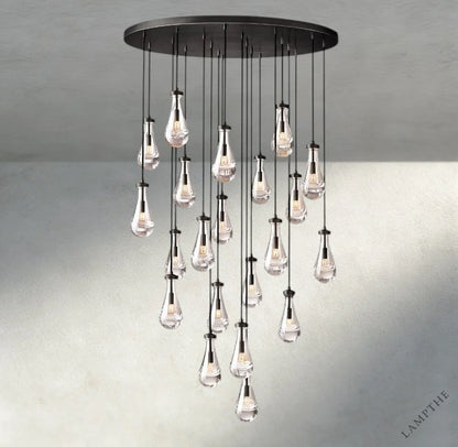 47" / Bronze Rain Round Chandelier 18", 36", 47", 60"