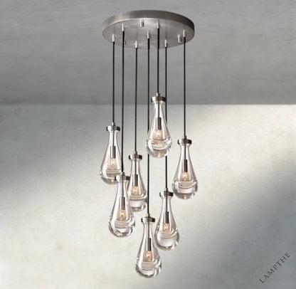 18" / Nickle Rain Round Chandelier 18", 36", 47", 60"