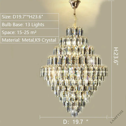 Rastine Crystal Round Chandelier