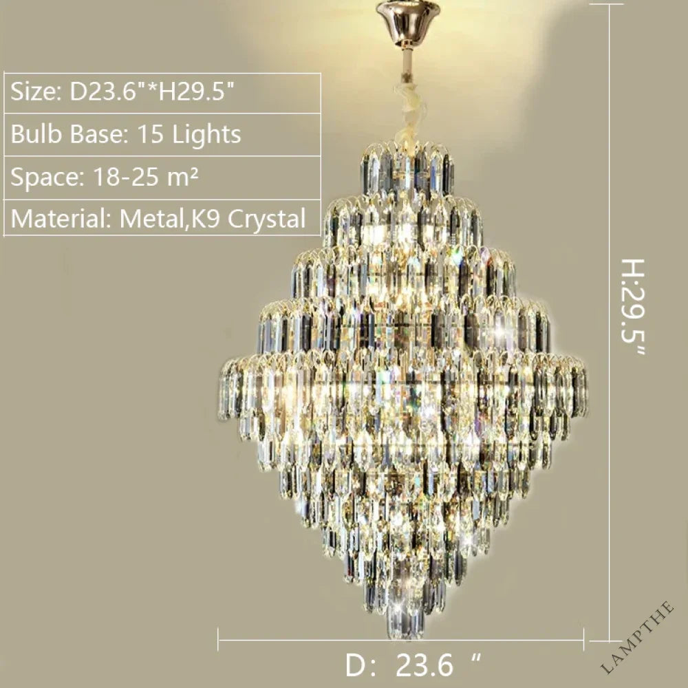 Rastine Crystal Round Chandelier