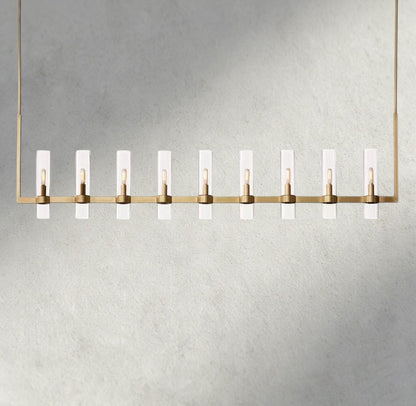 73" / Brass Ravelle Linear Chandelier 59", 73"