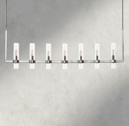 59" / Nickle Ravelle Linear Chandelier 59", 73"