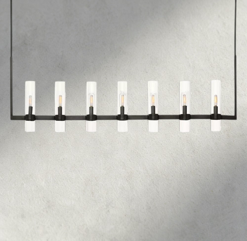 59" / Bronze Ravelle Linear Chandelier 59", 73"