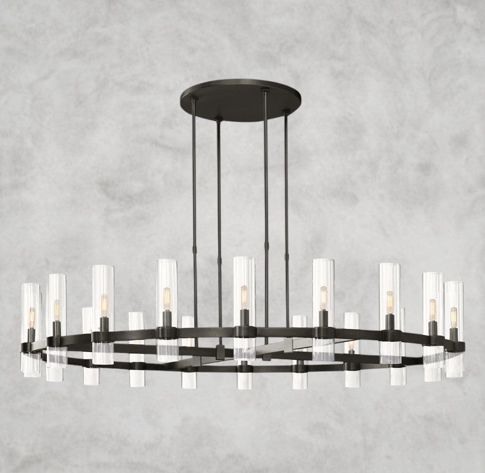 60" / Bronze Ravelle Round Chandelier 36", 48", 60"