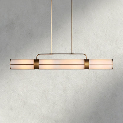 62" / Brass Remming Linear Chandelier 54", 62", 72"