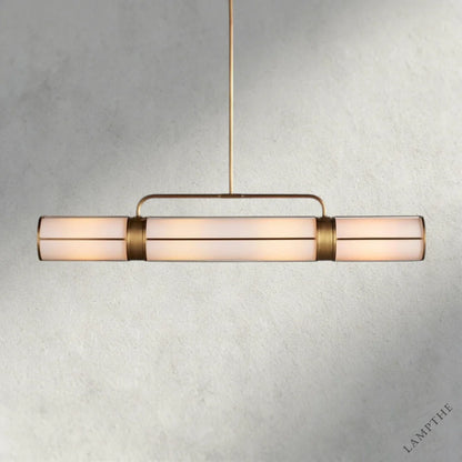54" / Brass Remming Linear Chandelier 54", 62", 72"