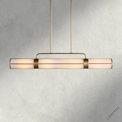 62" / Brass Remming Linear Chandelier 54", 62", 72"