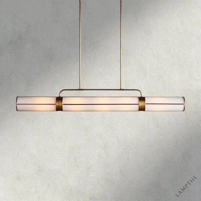 72" / Brass Remming Linear Chandelier 54", 62", 72"