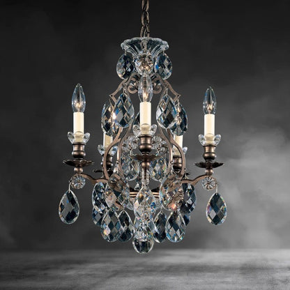 Heirloom Bronze / Clear Heritage Crystal Renaissance Crystal Chandelier 14"