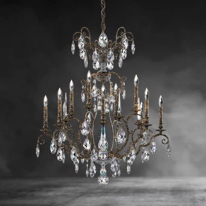 Heirloom Bronze Renaissance Nouveau Chandelier 32"