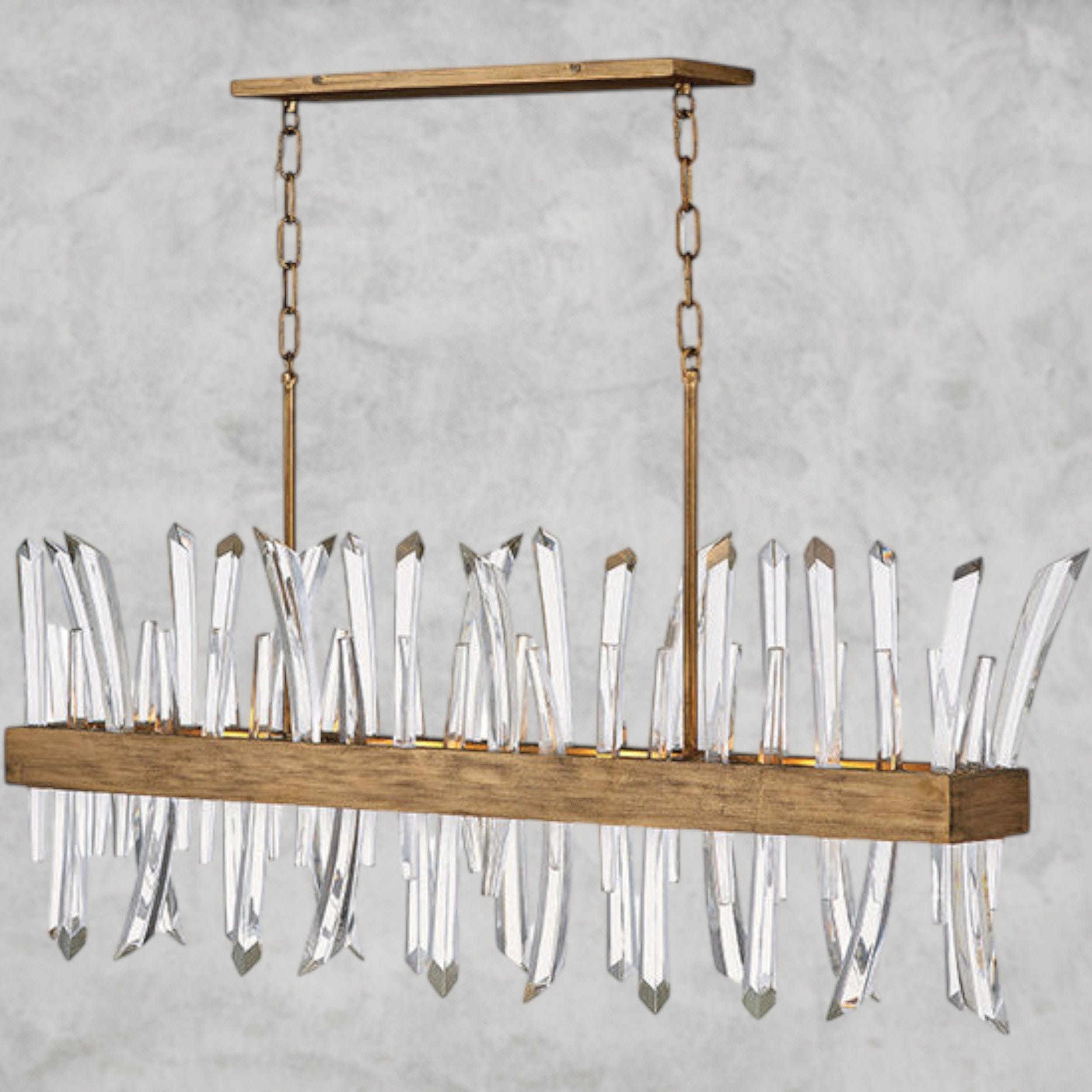Brass Revel 4 - Light Chandelier