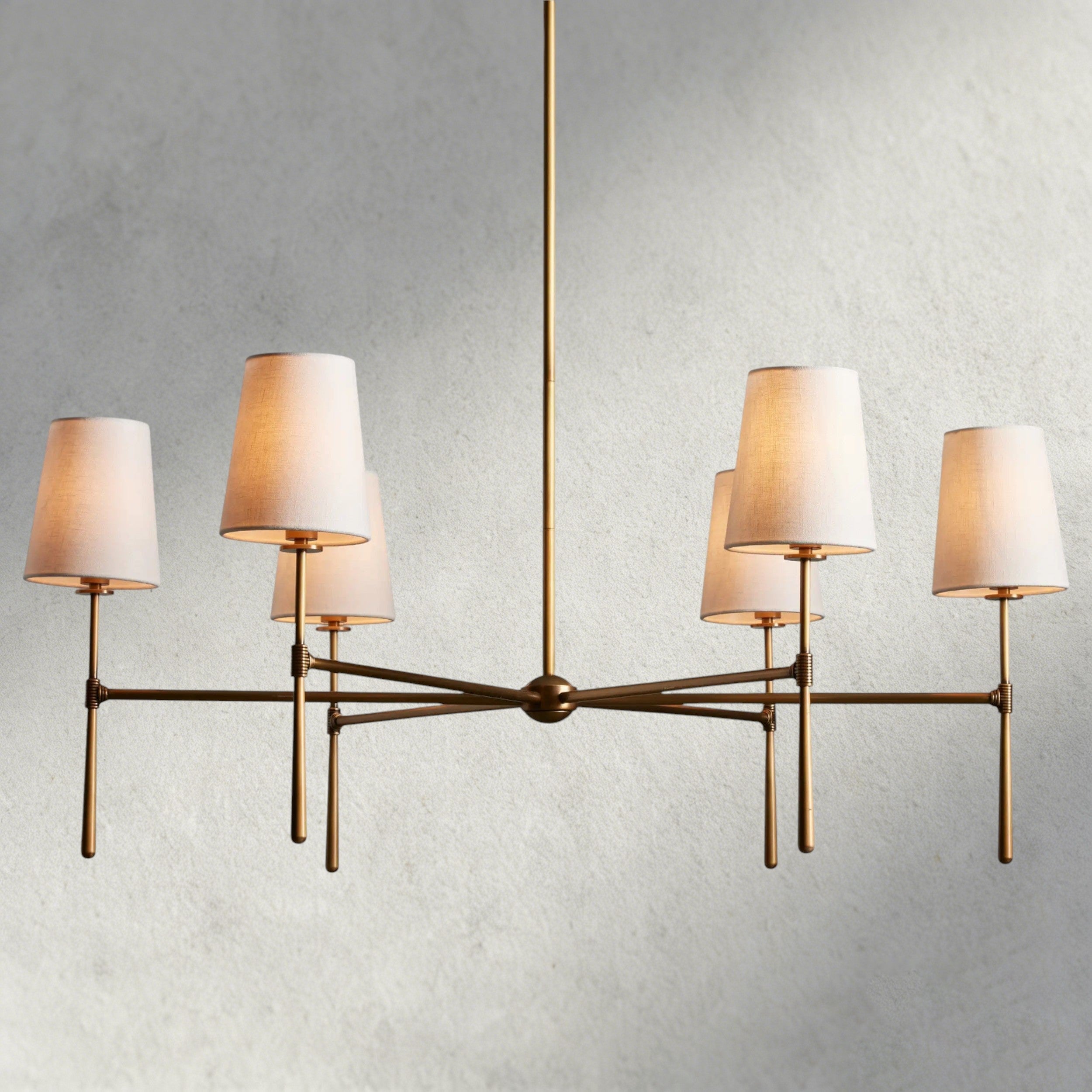 Brass Rhodes Round Chandelier
