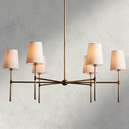 Brass Rhodes Round Chandelier