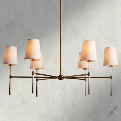 Brass Rhodes Round Chandelier