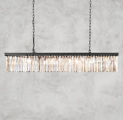 60" / Bronze Rhys Rectangular Chandelier 49", 60"