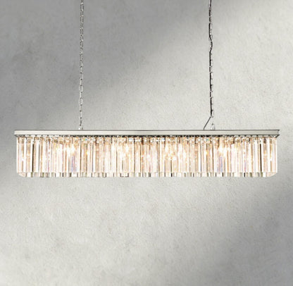 60" / Nickle Rhys Rectangular Chandelier 49", 60"