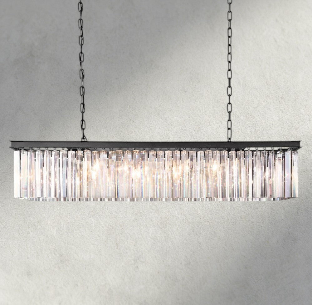 49" / Bronze Rhys Rectangular Chandelier 49", 60"