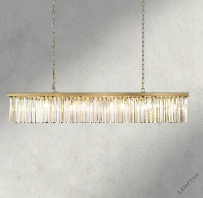 60" / Brass Rhys Rectangular Chandelier 49", 60"
