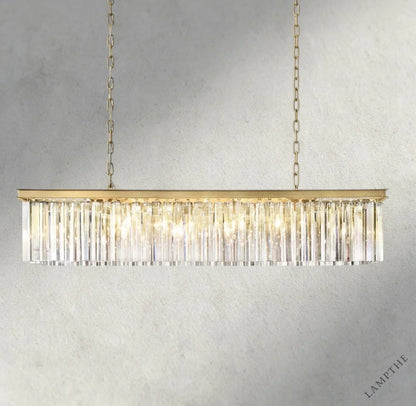 49" / Brass Rhys Rectangular Chandelier 49", 60"