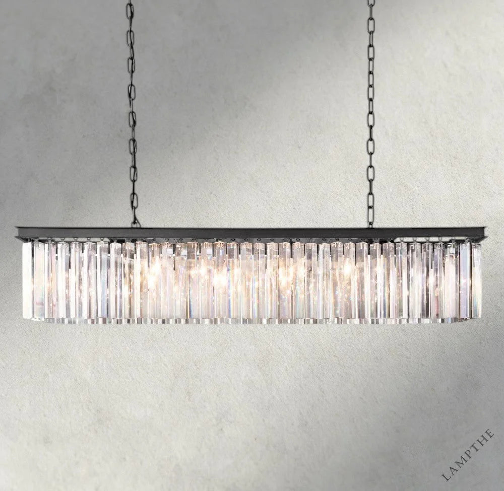 49" / Bronze Rhys Rectangular Chandelier 49", 60"