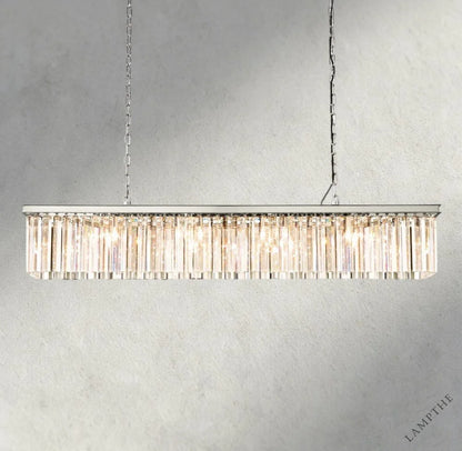 60" / Nickle Rhys Rectangular Chandelier 49", 60"