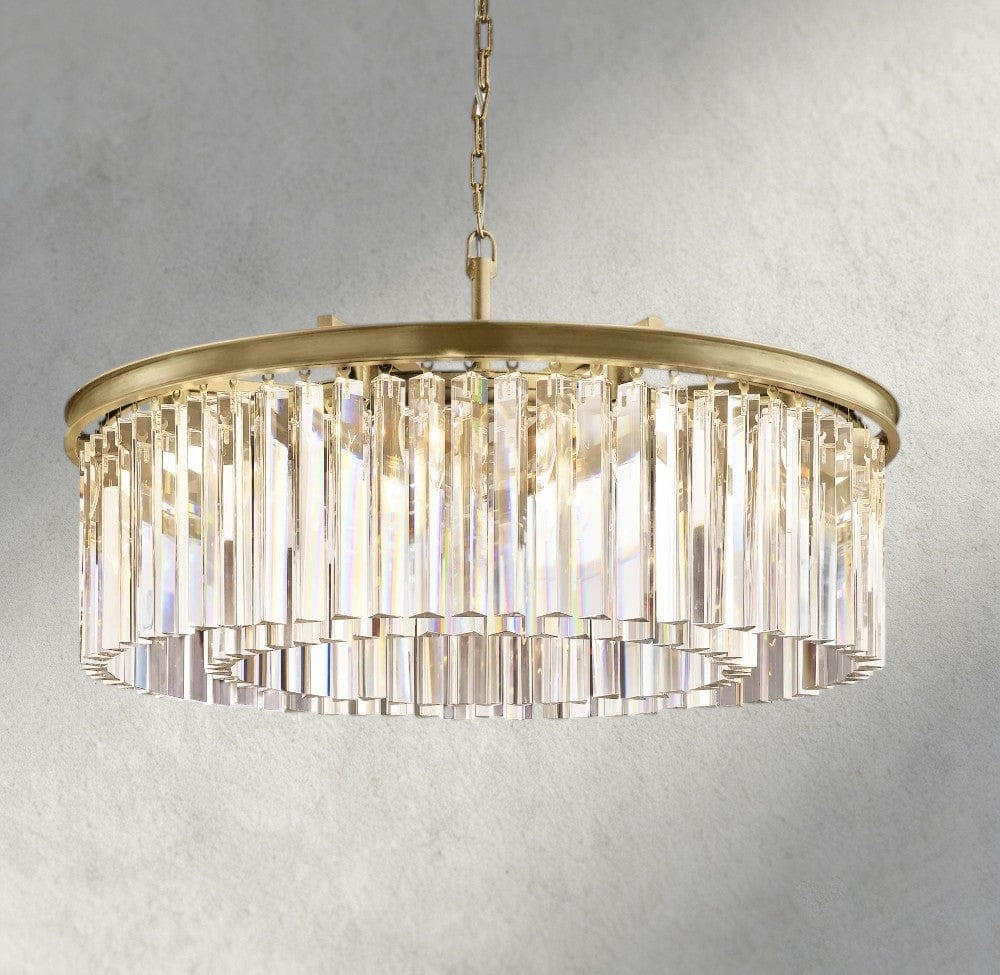 32" / Brass Rhys Round Chandelier 32", 43"