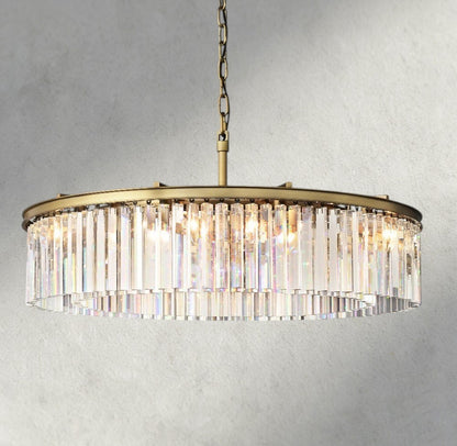 43" / Brass Rhys Round Chandelier 32", 43"
