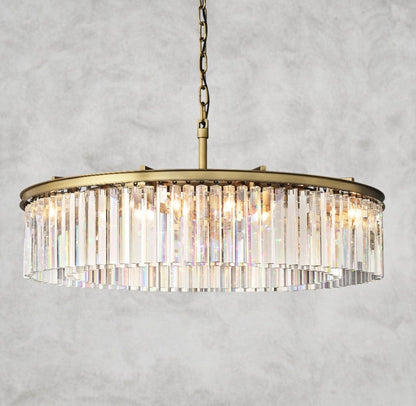 43" / Brass Rhys Round Chandelier 32", 43"