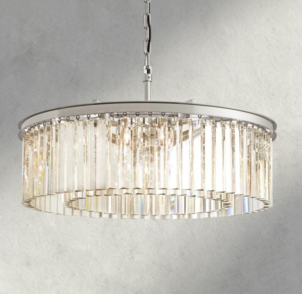 32" / Nickle Rhys Round Chandelier 32", 43"