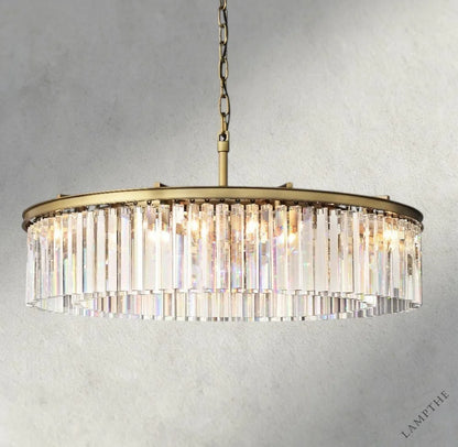 43" / Brass Rhys Round Chandelier 32", 43"