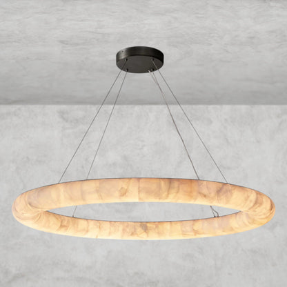 61" / Bronze Rivage lisse round chandelier 31", 41", 61"