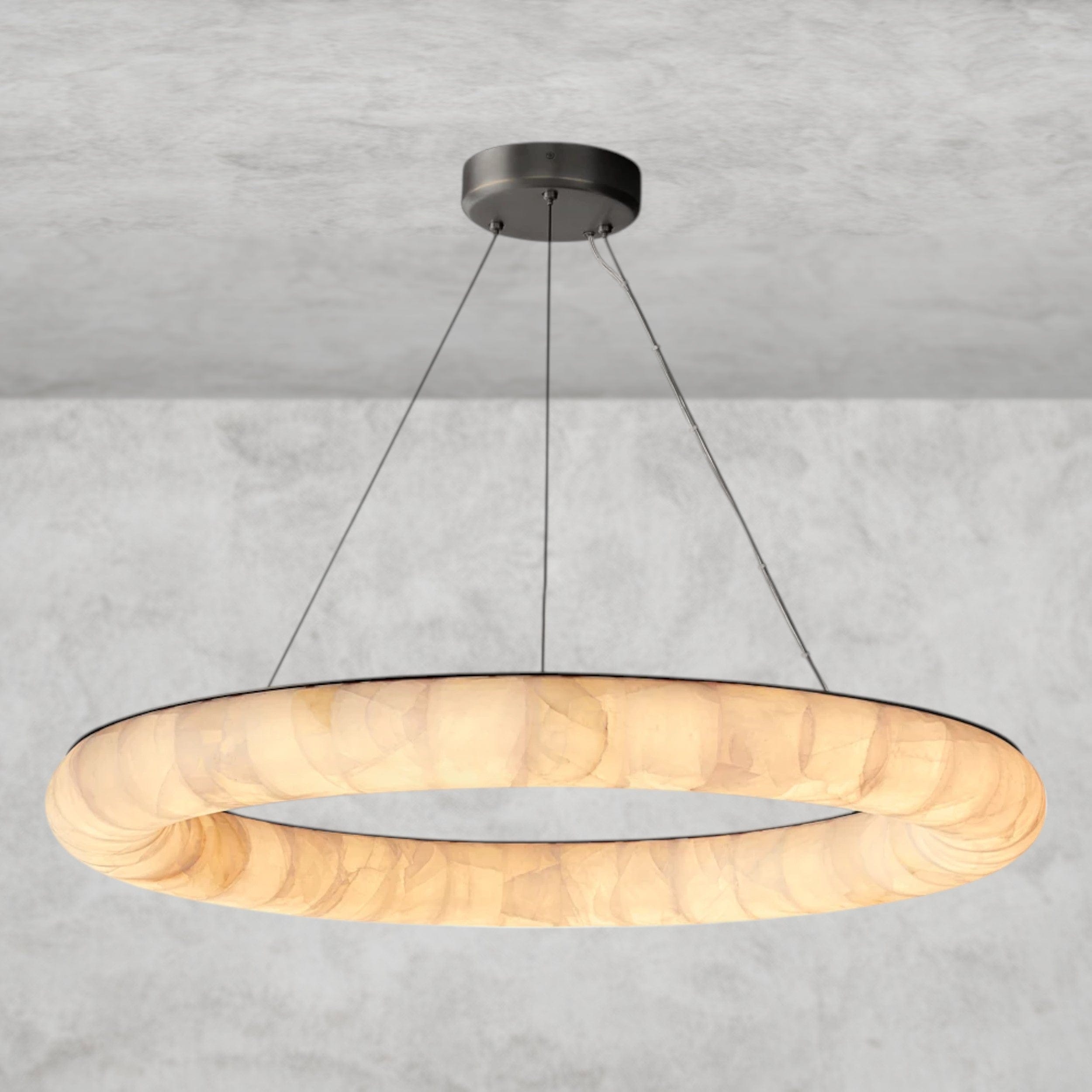41" / Bronze Rivage lisse round chandelier 31", 41", 61"