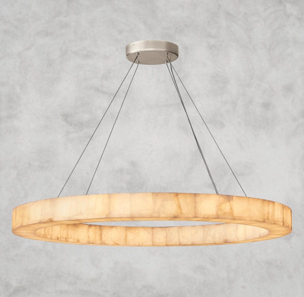 60" / Nickle Rivage lueur round chandelier 31", 40", 60"
