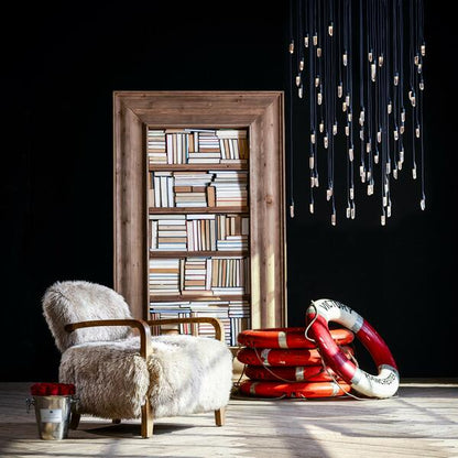 Rock Crystal Rain Flushmount