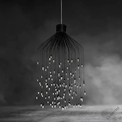 Large Rock Crystal Rain Flushmount