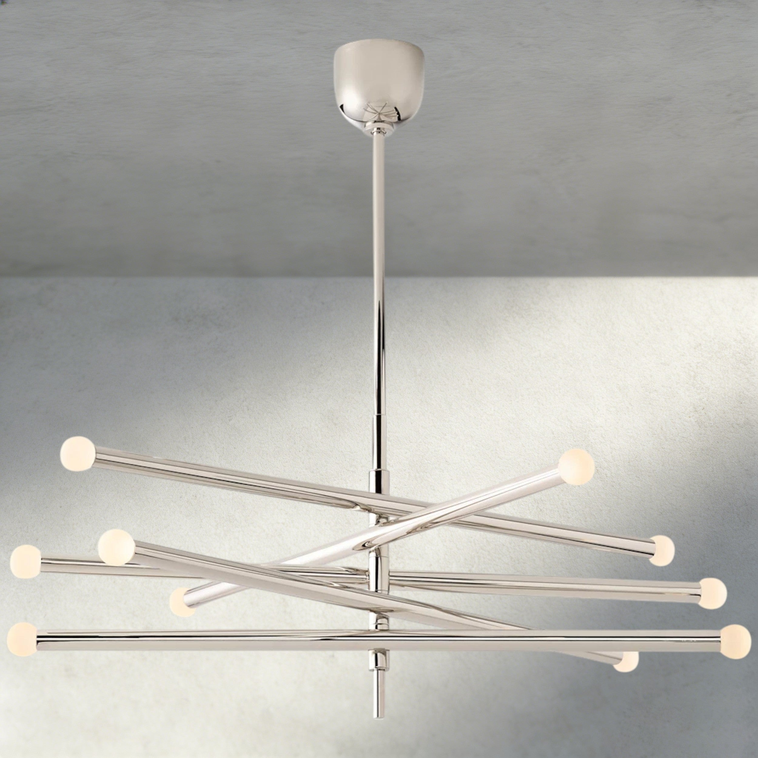 Nickle ROUSSEAU 10-LIGHT MOBILE ORB CHANDELIER