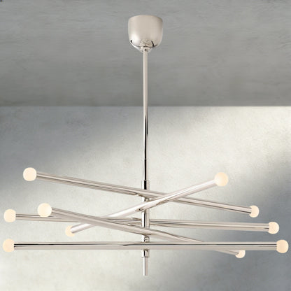 Nickle ROUSSEAU 10-LIGHT MOBILE ORB CHANDELIER