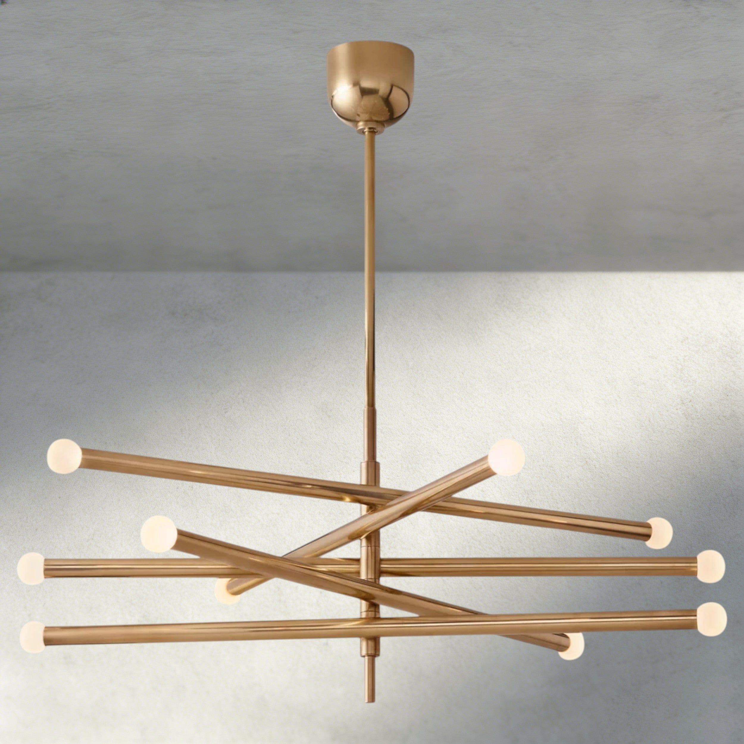 Brass ROUSSEAU 10-LIGHT MOBILE ORB CHANDELIER