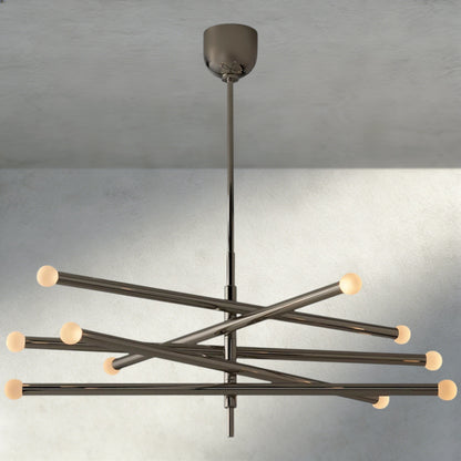 Bronze ROUSSEAU 10-LIGHT MOBILE ORB CHANDELIER