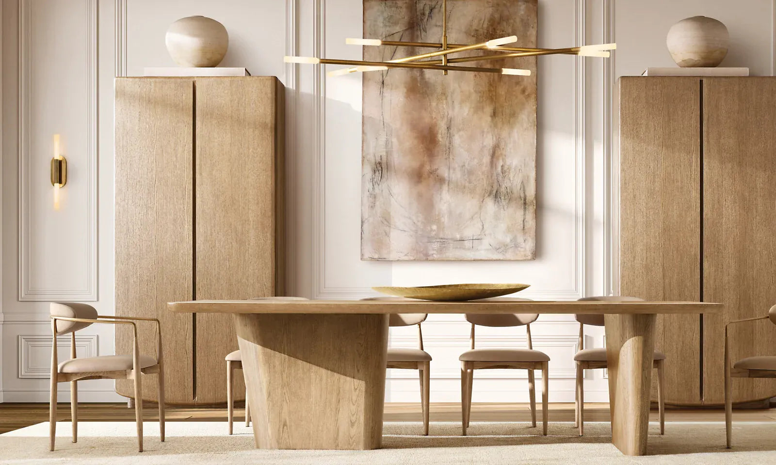 Rousseau 8-Light Mobile Etched Rod Chandelier 65", 80"