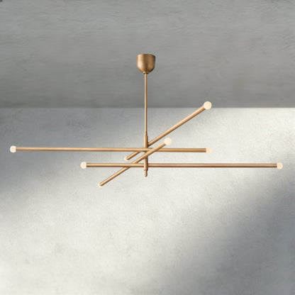 68" / Brass ROUSSEAU 8-LIGHT MOBILE ORB CHANDELIER 53", 68"