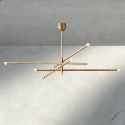 68" / Brass ROUSSEAU 8-LIGHT MOBILE ORB CHANDELIER 53", 68"