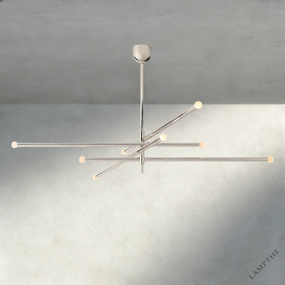 68" / Nickle ROUSSEAU 8-LIGHT MOBILE ORB CHANDELIER 53", 68"