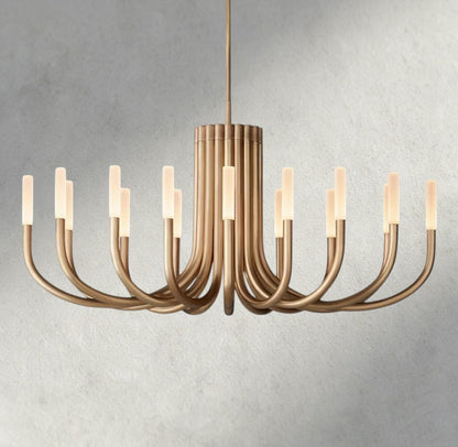 50" / Brass Rousseau Round Chandelier 38", 50"