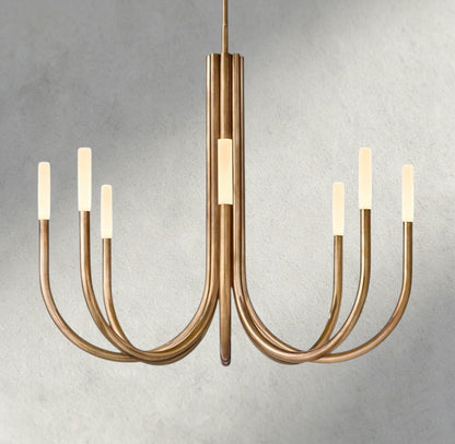 38" / Brass Rousseau Round Chandelier 38", 50"
