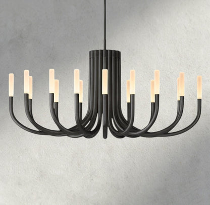 50" / Bronze Rousseau Round Chandelier 38", 50"