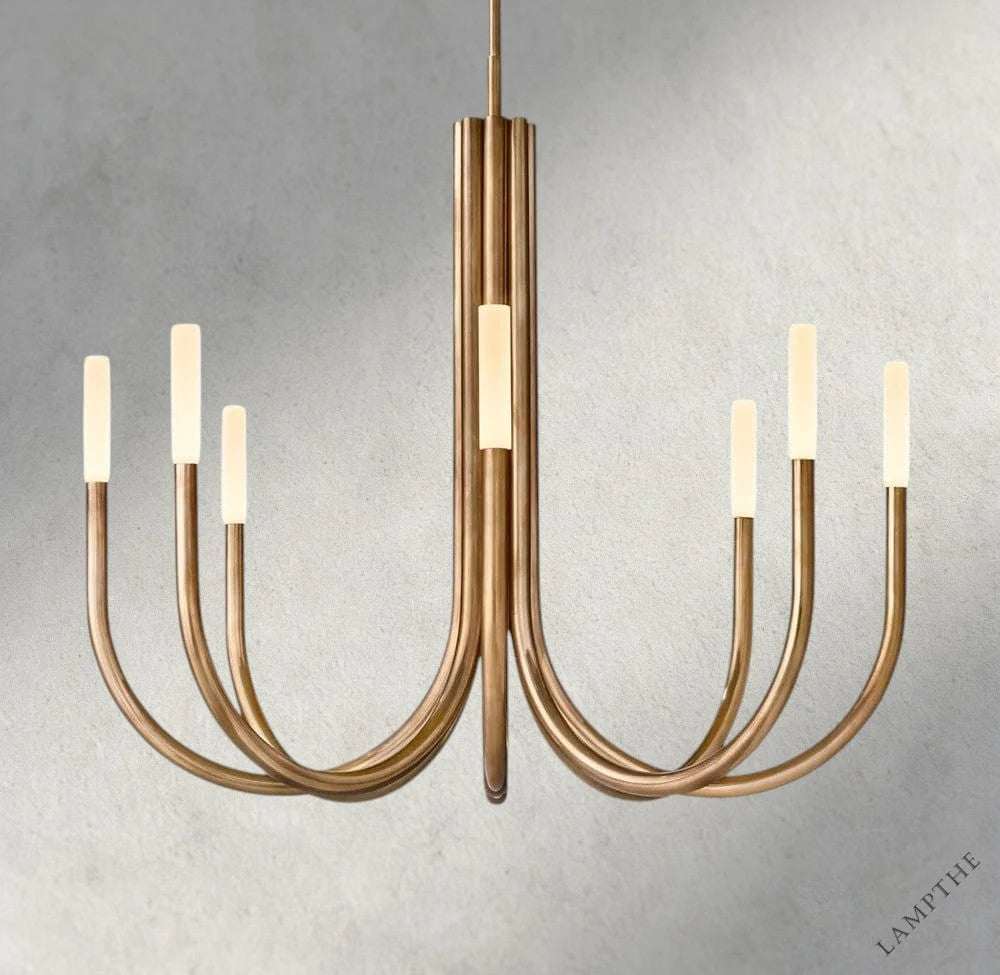 38" / Brass Rousseau Round Chandelier 38", 50"